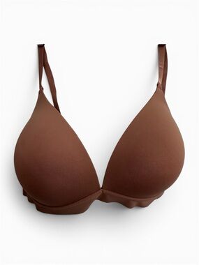 STRM Line Wireless T-Shirt Bra 36C Brown Terracotta Soft Girl Everyday Comfort
